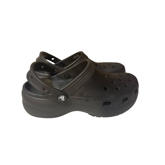 Classic Black Crocs Clogs With Slingback Strap Size Womens 9 - Picture 3 of 6